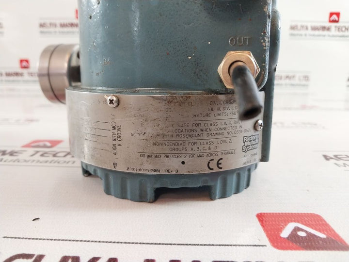 Rosemount 3311Ds1J1B1 Current To Pressure Transducer
