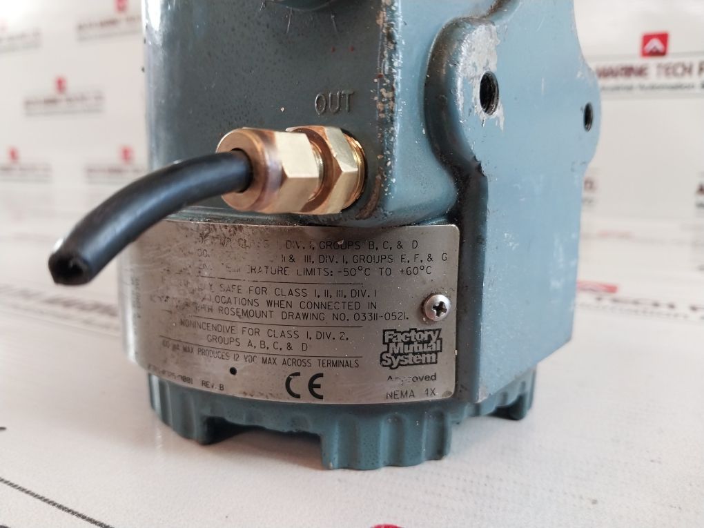 Rosemount 3311Ds1J1B1 Current To Pressure Transducer