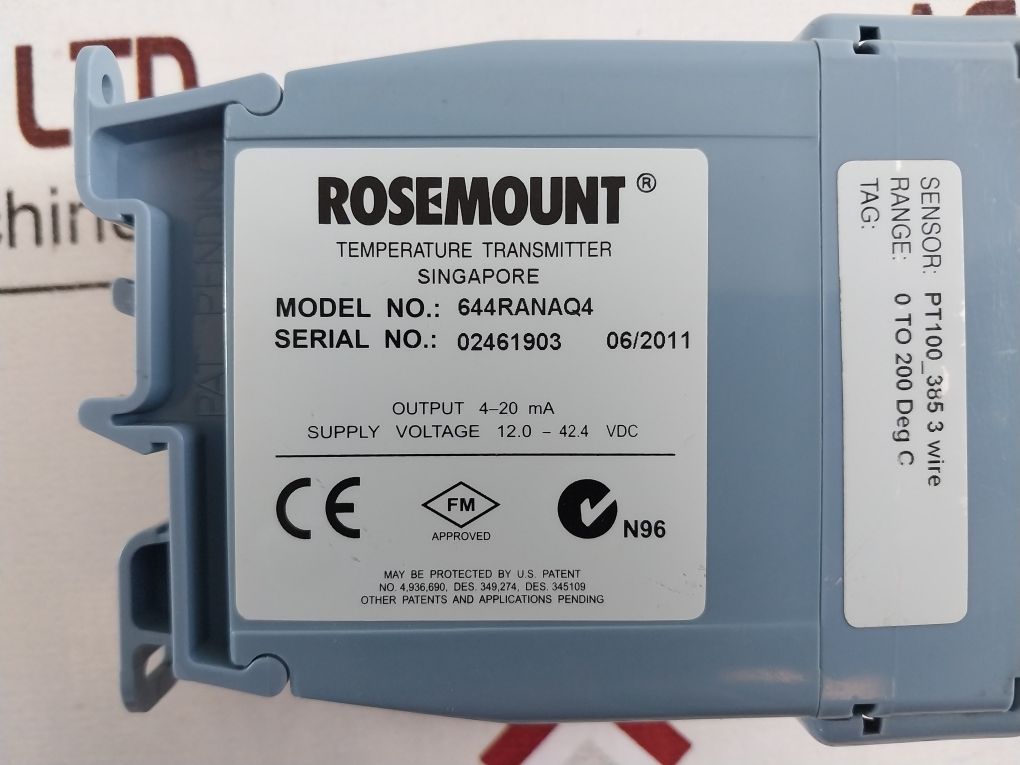 Rosemount 644Ranaq4 Temperature Transmitter