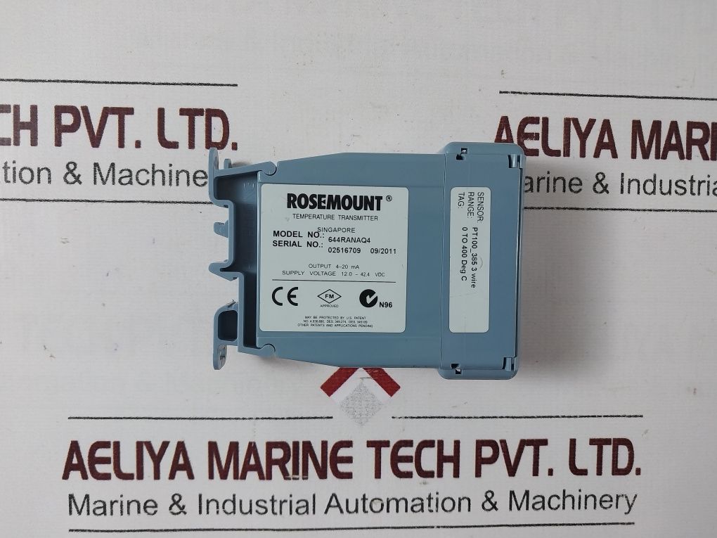 Rosemount 644Ranaq4 Temperature Transmitter 0 To 400 Deg C