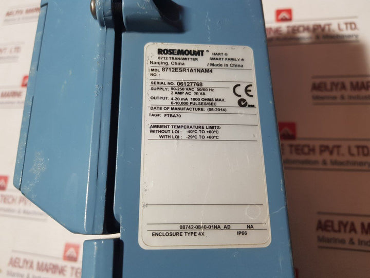 Rosemount 8712Esr1A1Nam4 Flow Meter Transmitter Ip66 94V