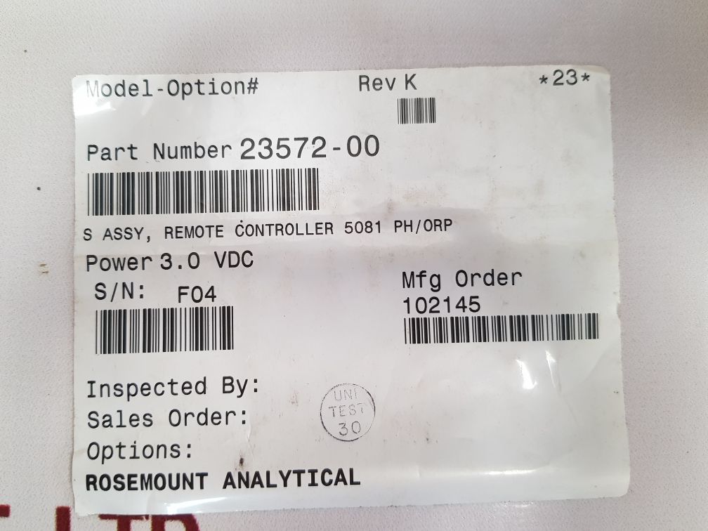 Rosemount Analytical 5081-p-ht-67 Conductivity Transmitter