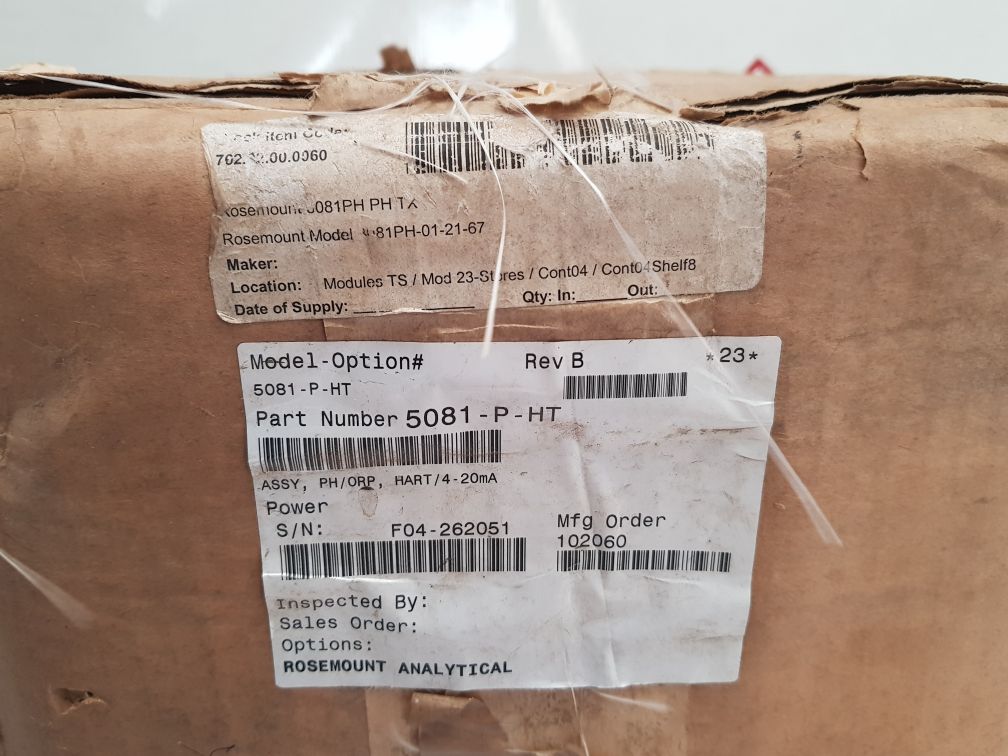 Rosemount Analytical 5081-p-ht-67 Conductivity Transmitter
