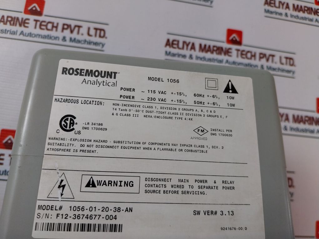 Rosemount Emerson 1056-01-20-38-an Dual-input Intelligent Analyzer 1056