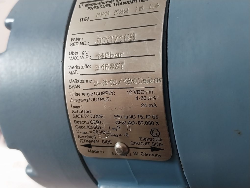 Rosemount Pressure Transmitter 1151