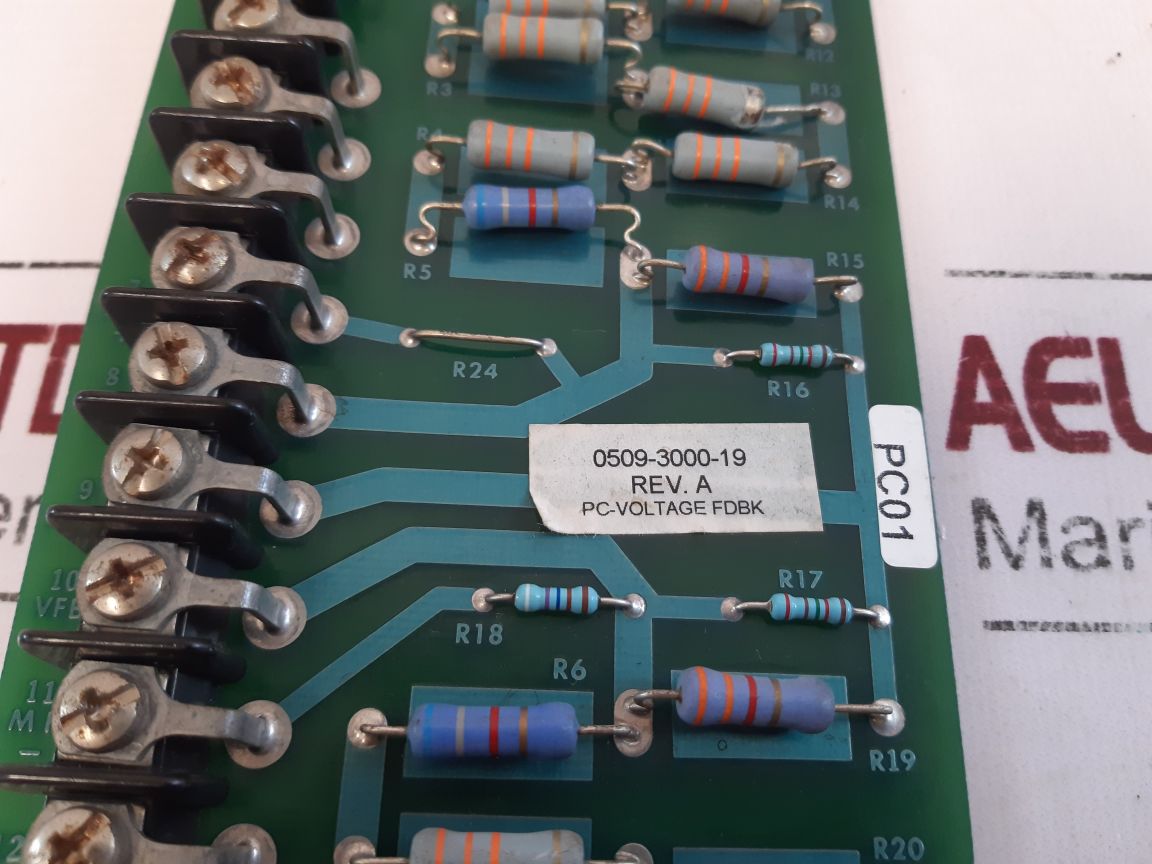 Ross Hill Controls 200D343 Voltage Feedback Schem & Assy 0509-3000-19