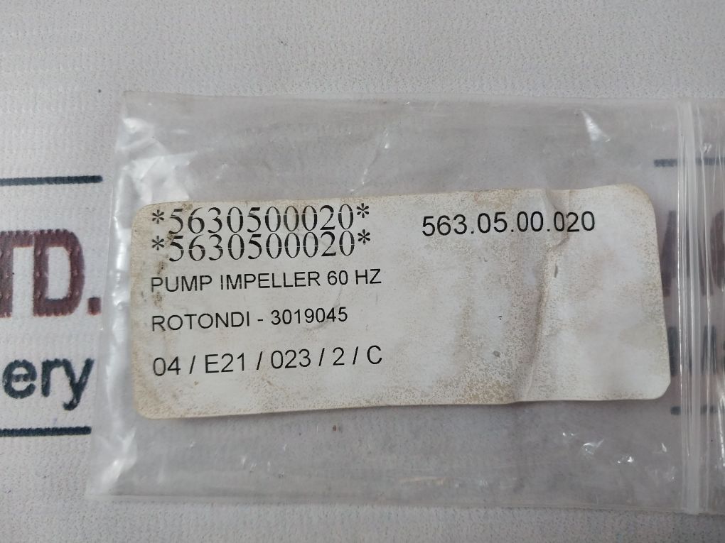 Rotondi Pump Impeller 60 Hz