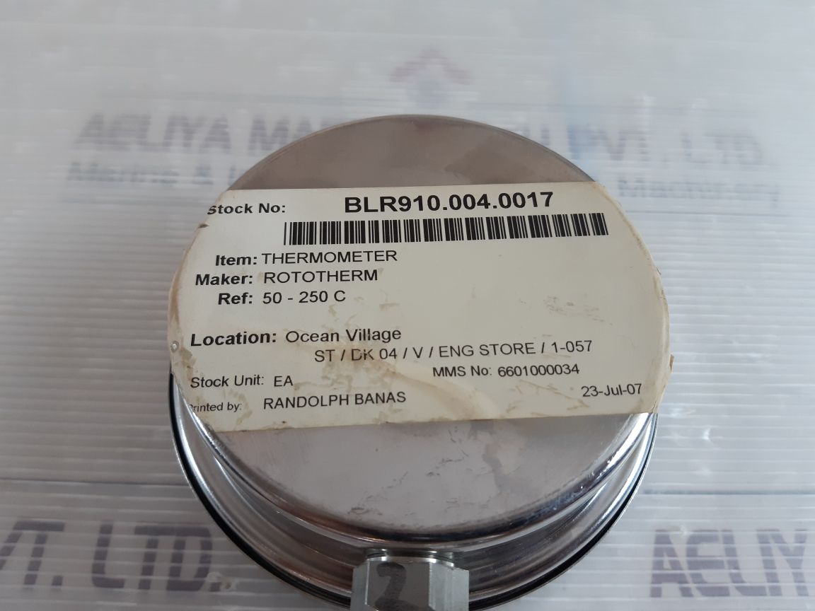 Rototherm 8703000 Thermometer 50-250°C
