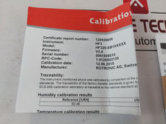 Rotronic Hf320-sb1Xxxxx
