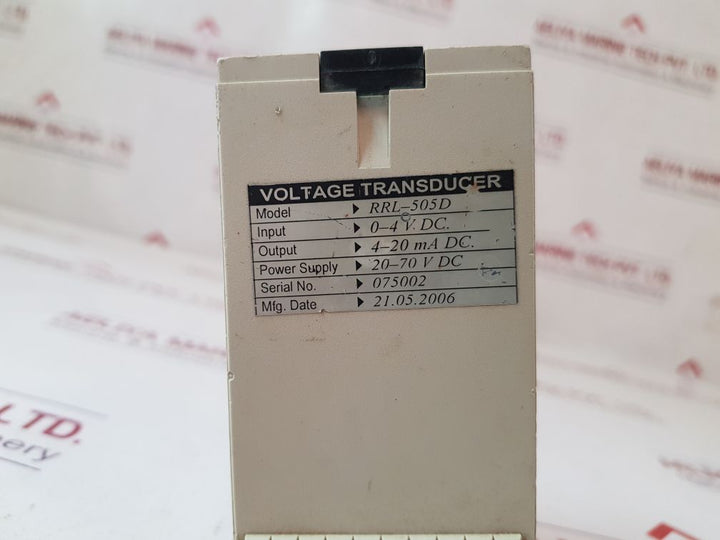 Rrl-505 D Voltage Transducer 20-70 V Dc
