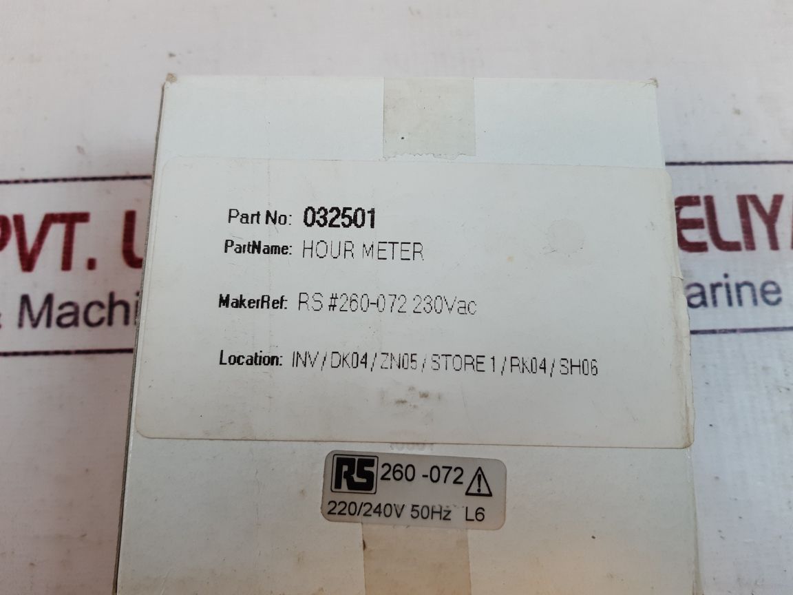 Rs 260-072 Hour Meter