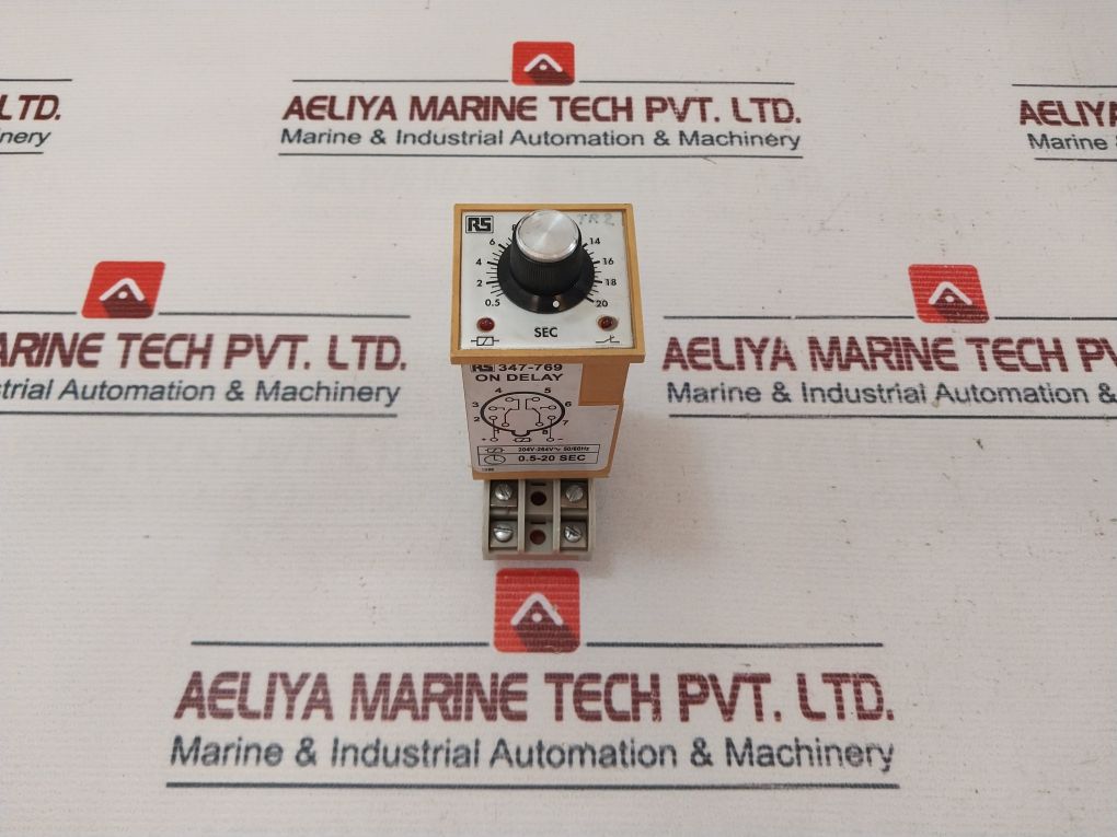 Rs 347-769 Panel Mount Single Function Timer Relay