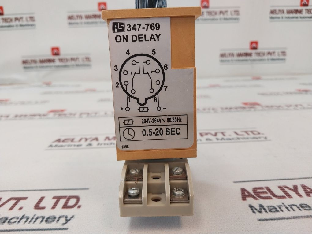 Rs 347-769 Panel Mount Single Function Timer Relay