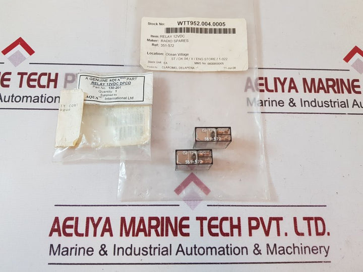 Rs 351-572 Relay 12Vdc