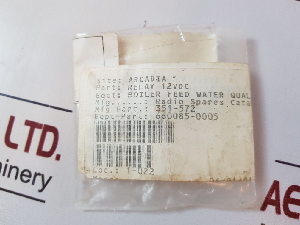 Rs 351-572 Relay 12Vdc