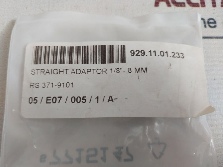 Lot Of 20X Rs 371-9101 Straight Adaptor 1/8”-8 Mm
