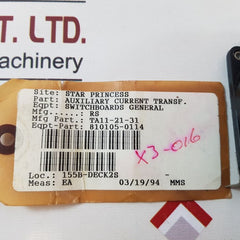 Rs 45120 Auxiliary Current Transformer 51
