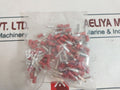 Lot Of 100X Rs Pro 534-373 Hooked Insulated Crimp Blade Terminal Red