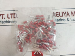 Lot Of 100X Rs Pro 534-373 Hooked Insulated Crimp Blade Terminal Red