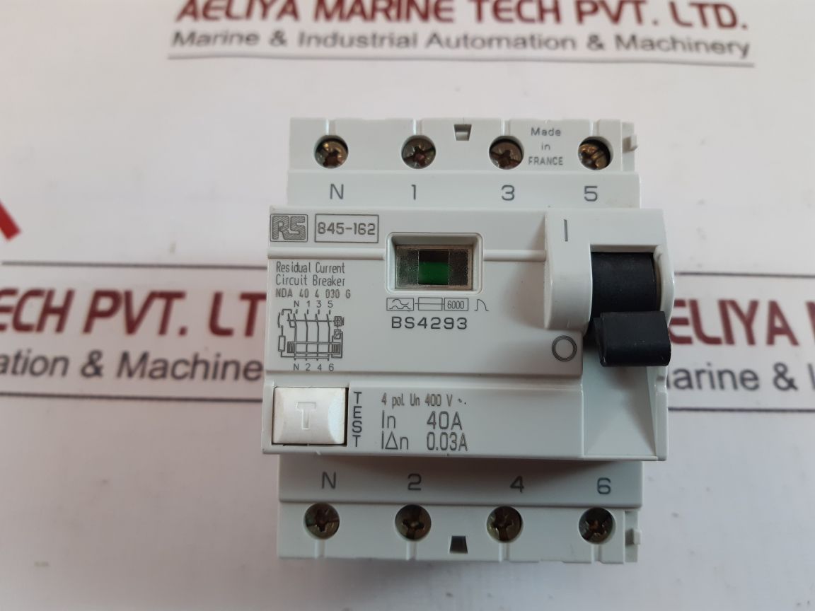 Rs 845-162 residual current circuit breaker