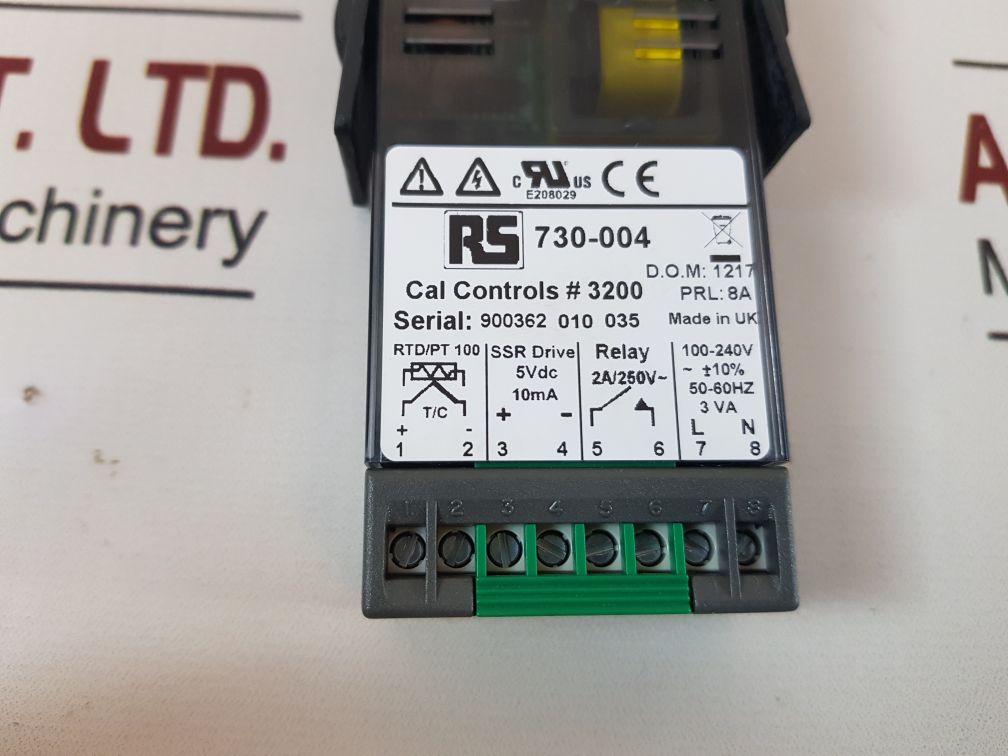 Rs 730-004 Temperature Controller Cal 3200