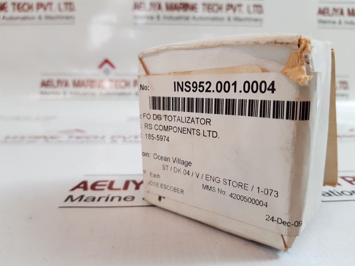 Rs components 185-5974 lcd 6 digit counter mounting