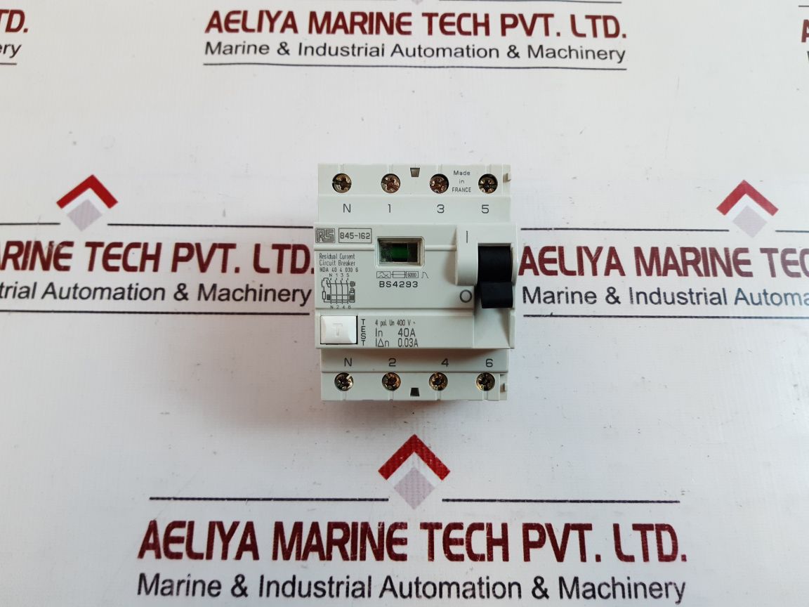 Rs Components 845-162 Residual Current Circuit Breaker