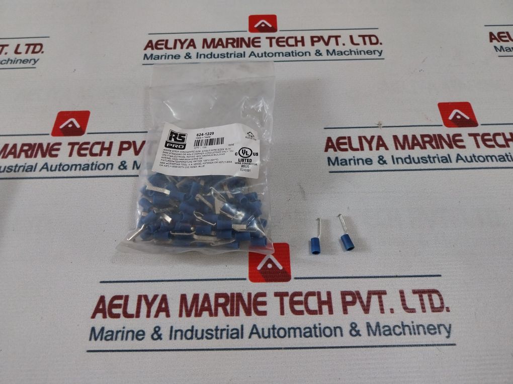 Lot Of 100X Rs Pro 624-1229 Hook Insulated Crimp Blade Terminal 6.8Mm