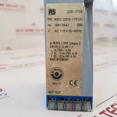 Rs Rso 2003-115(A) Safety Relay 226-3708