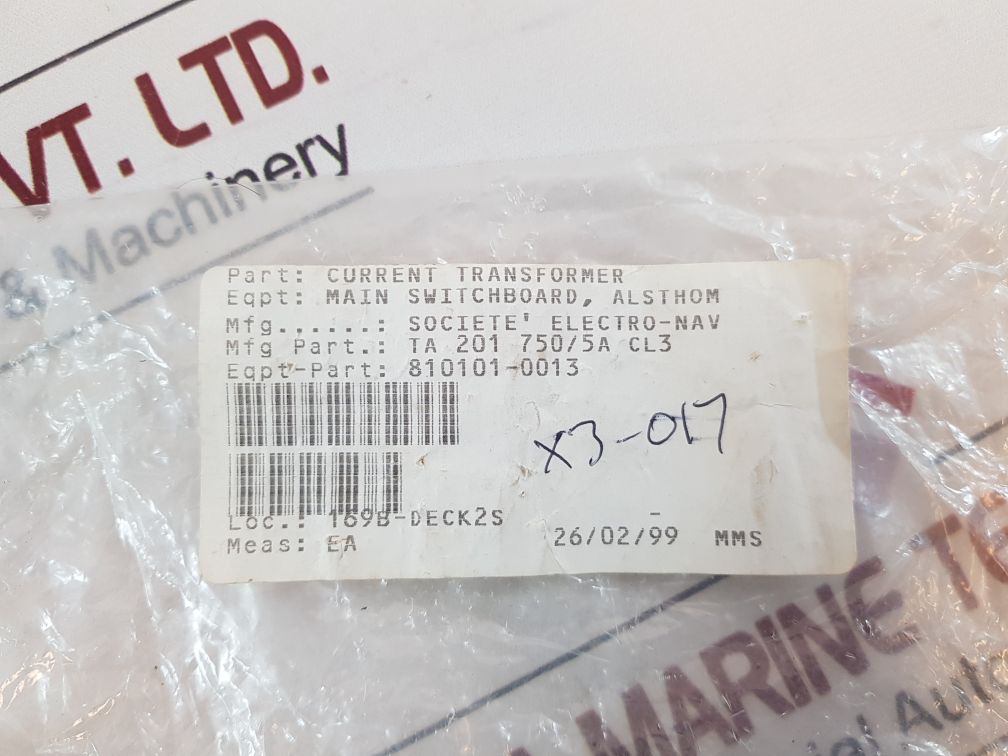 Rs Ta201 Current Transformer 750/5