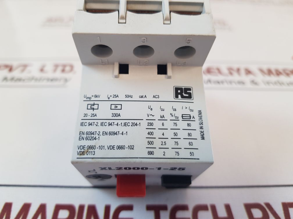 Rs Xl2000-1-25 Motor Protection Circuit Breaker
