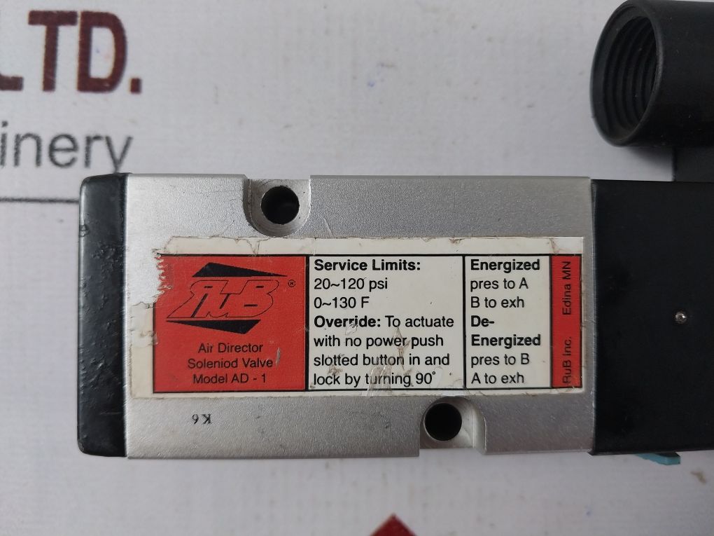 Rub Ad-1 Solenoid Valve 20~120 Psi