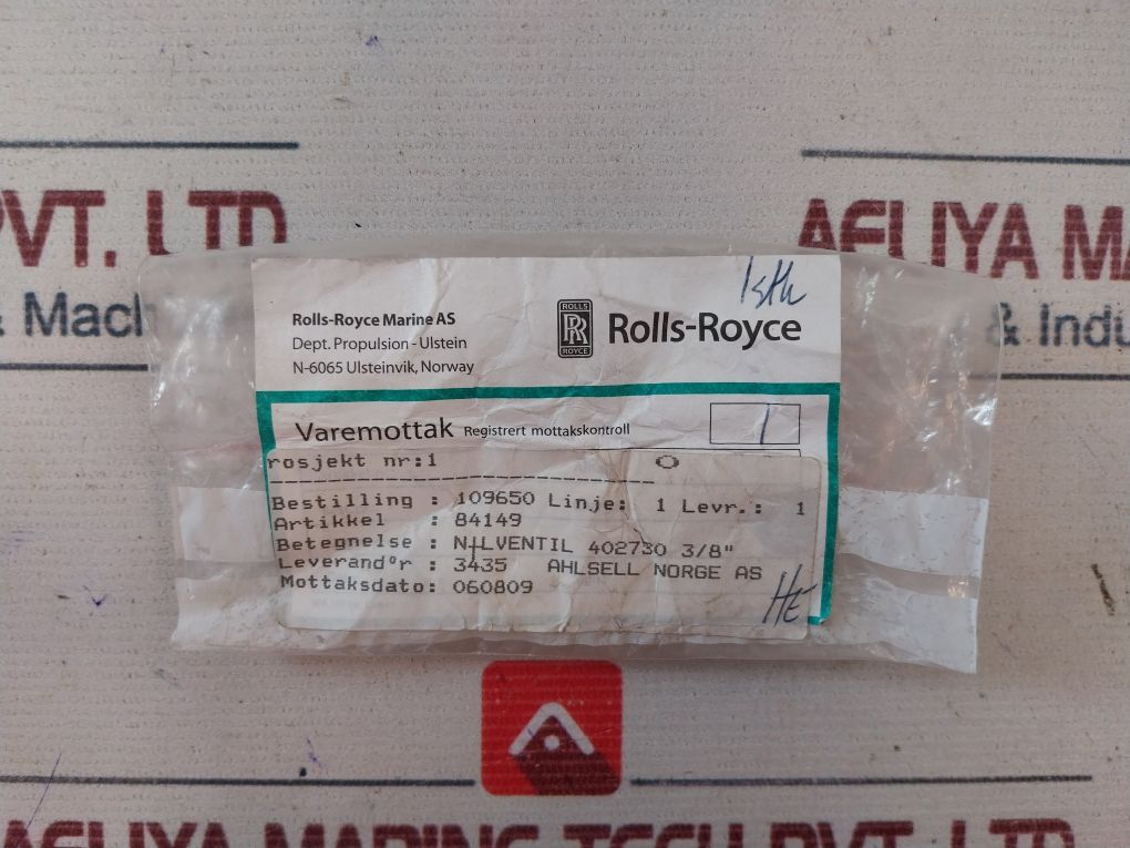 Rubens Broby Pn 100 Needle Valve 402730