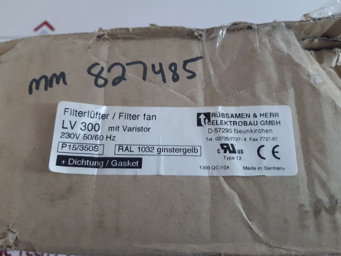Rubsamen & Herr Lv 300 Filter Fan