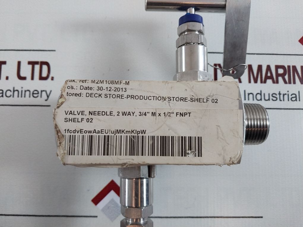 Rueger Ss 316L/ 6000 Psi Needle Valve