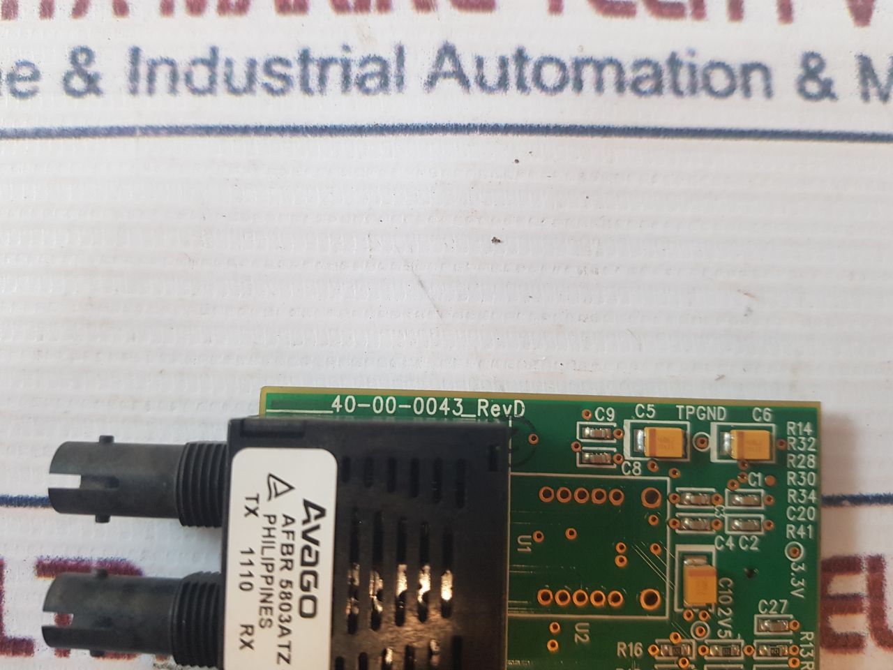 Ruggedcom 2Fx Mmst 2Km Fiberoptic Pcb Module Rev.D