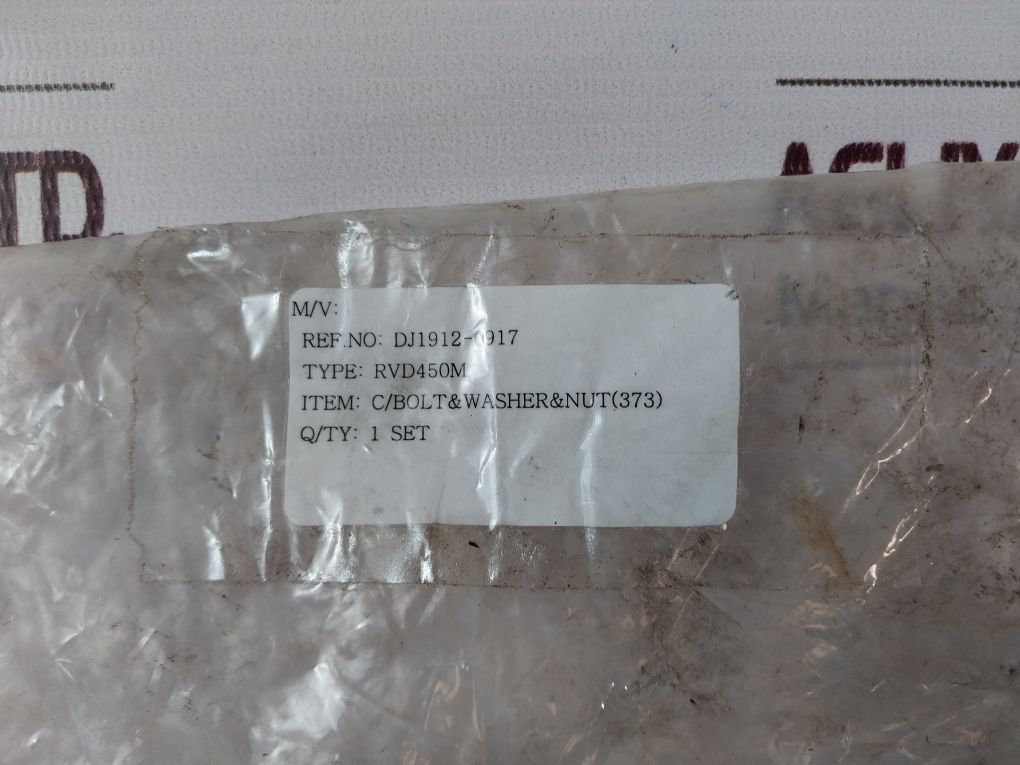 Rvd450M Mech Seal (54-1~54-7) Set