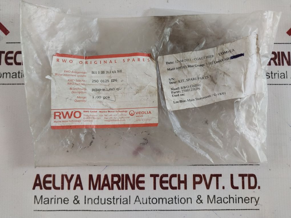 Rwo 250 0125 Ep6 Spare Parts 1 Kit