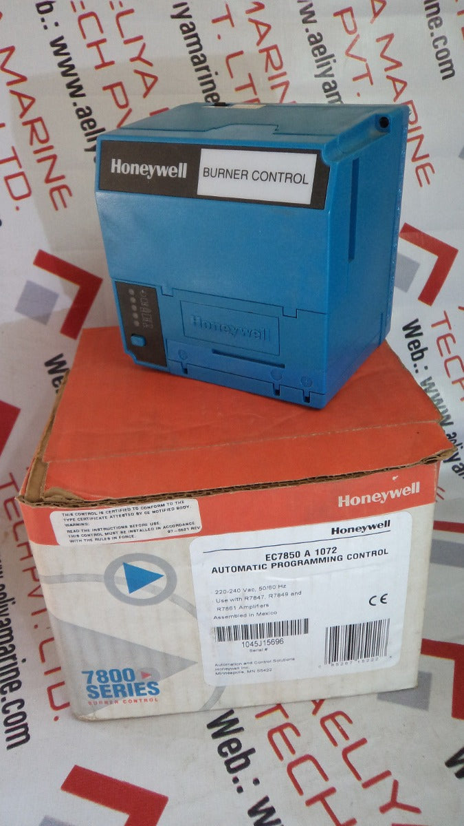 Honeywell 7800 series burner control ec7850 a 1072 