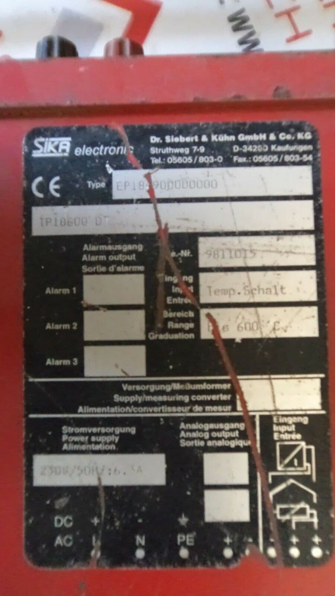 Sika electronic tp18600 dt temperature calibrator