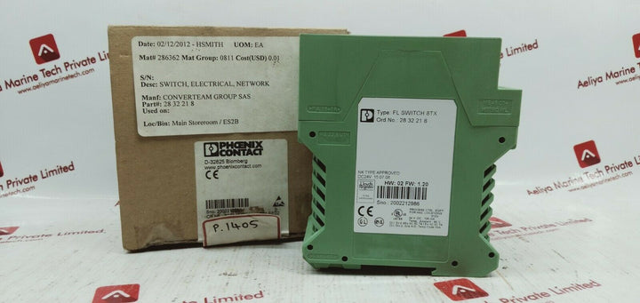 Phoenix contact 2832218 fl switch 8tx ethernet switch