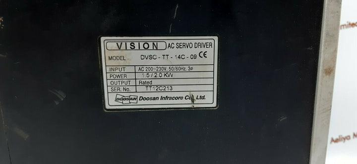Doosan vision dvsc-tt-14c-09 ac servo driver ez6dvtt14c