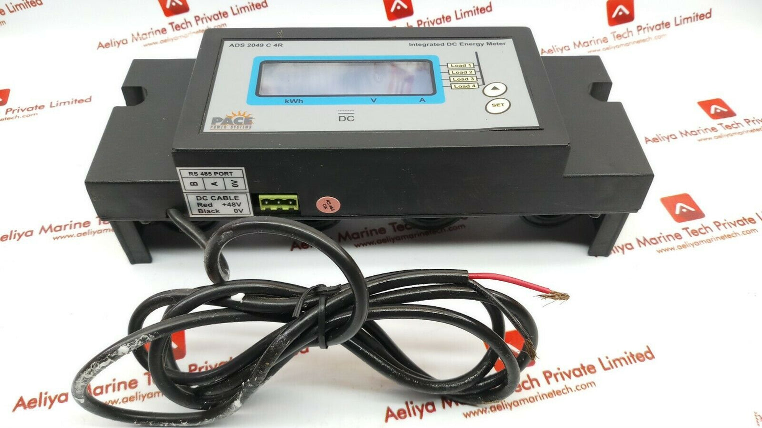 Pace ads 2049 c 4r integrated dc energy meter 36-58 VDC