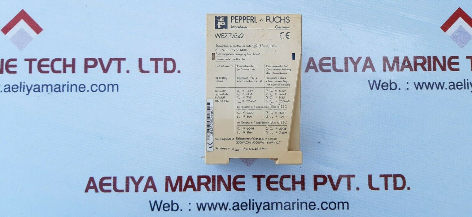 Pepperl+fuchs we77/ex2 isolator switch 01669s 250vac/4a/500va