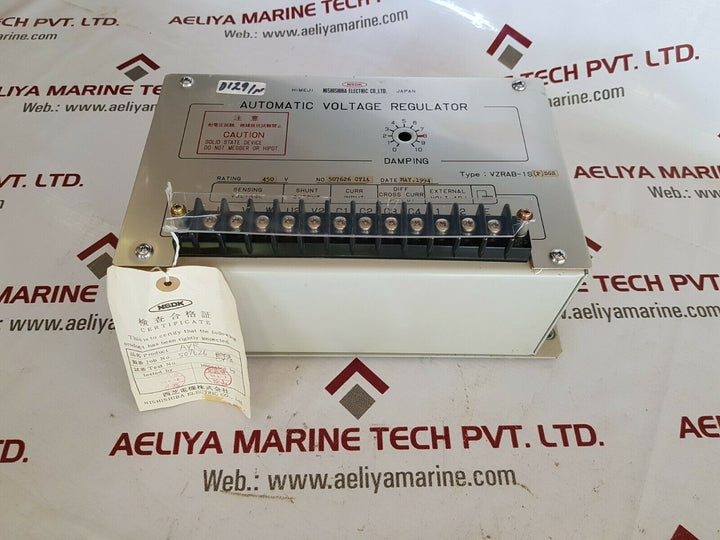 Nishishiba vzrab-1s(p)sgs automatic voltage regulator