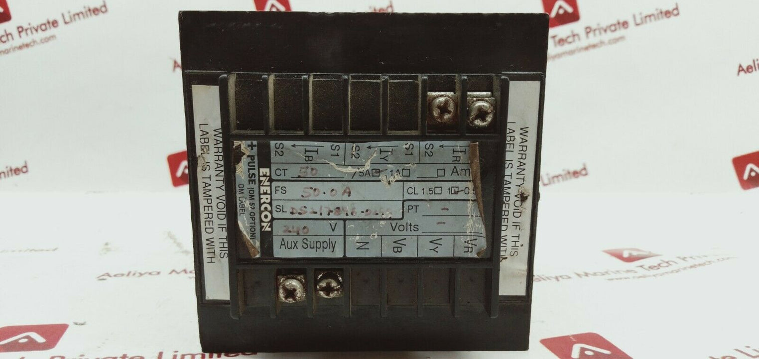 Enercon dm 3252 panel meter 3digit display 240vac 50/60hz