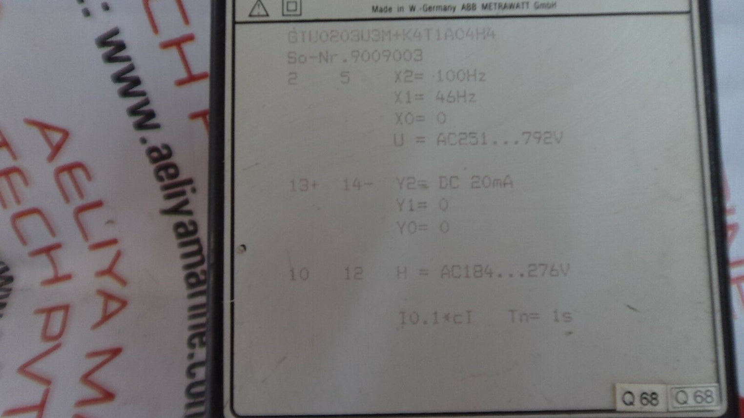Abb metrawatt gtu0203u3m+k4t1a04h4