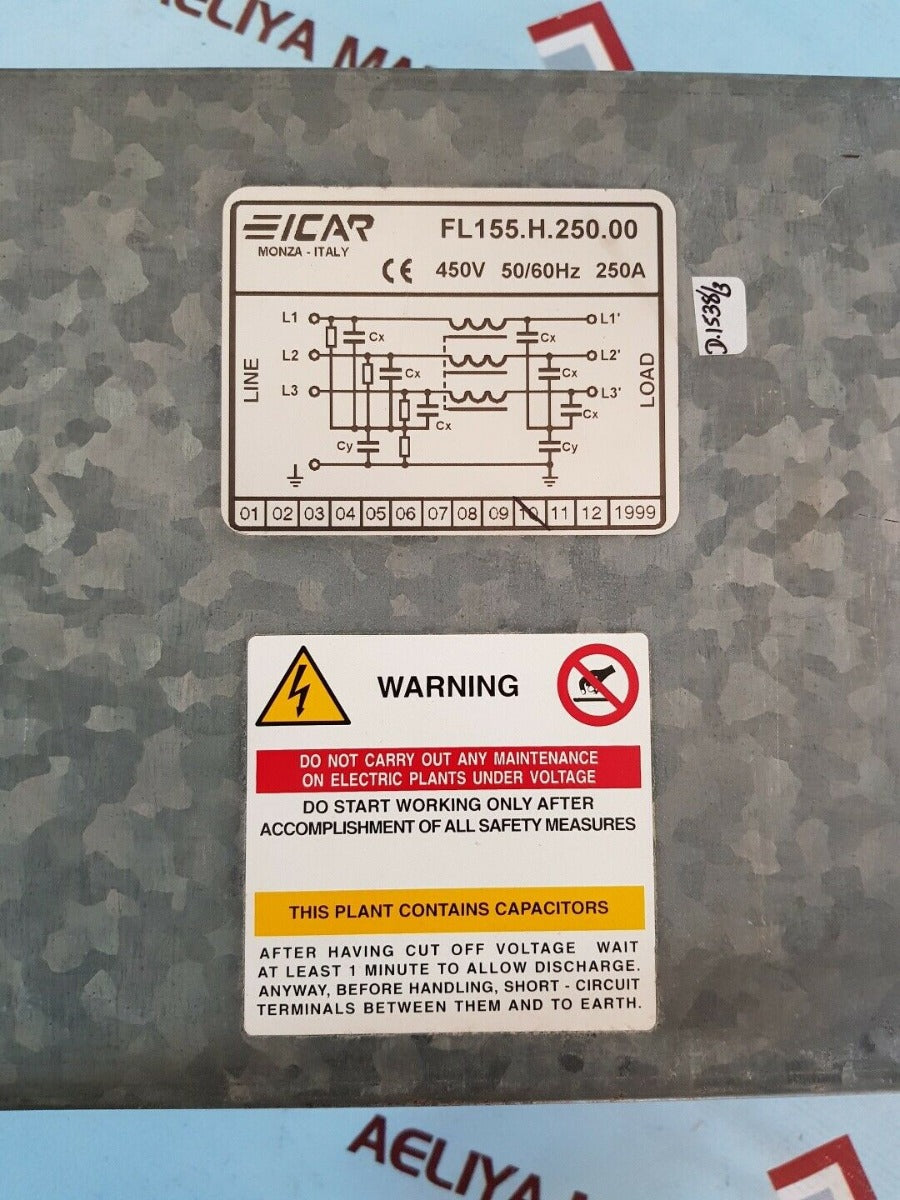 Eicar fl155.h.250.00 450v 50/60hz 250A