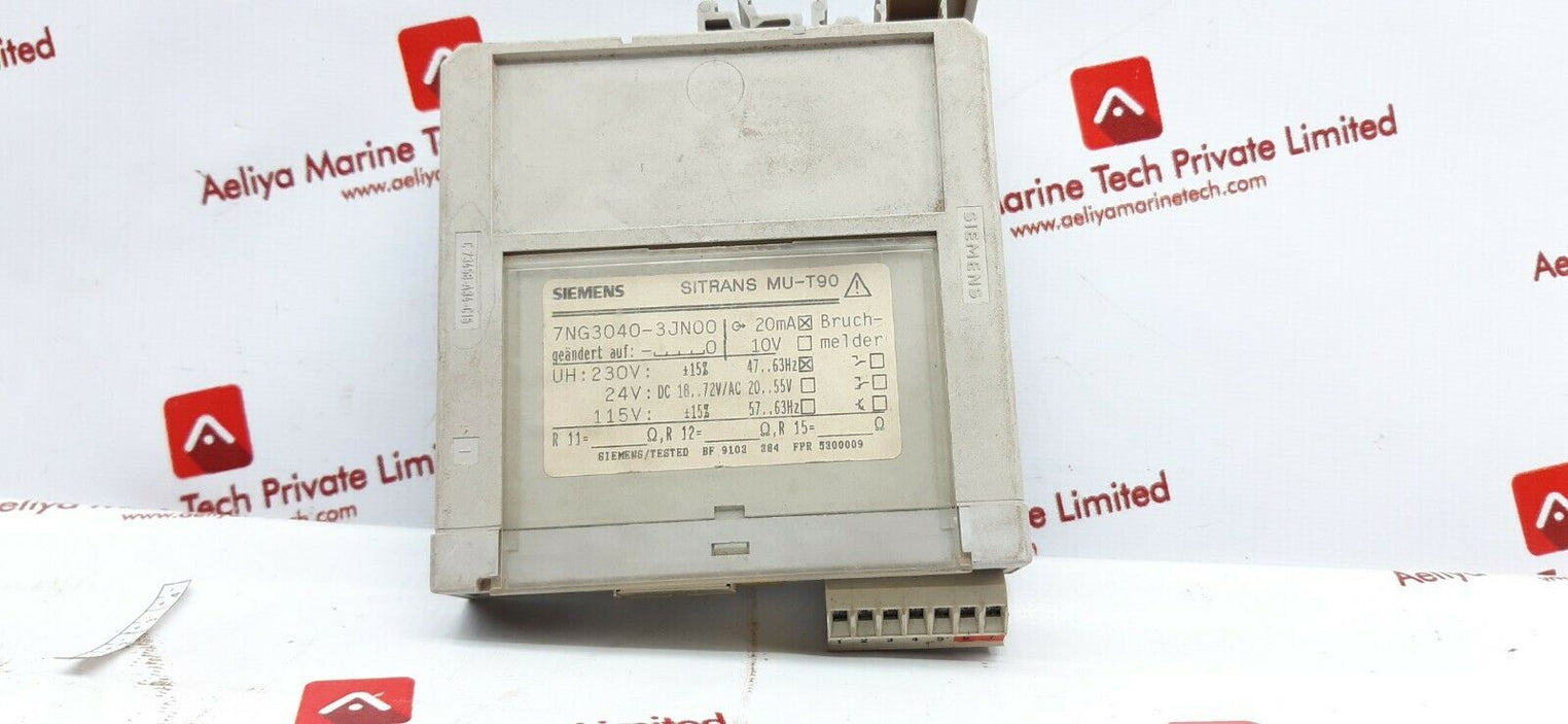 Siemens 7ng3040-3jn00 sitrans mu-t90 instrument transformers