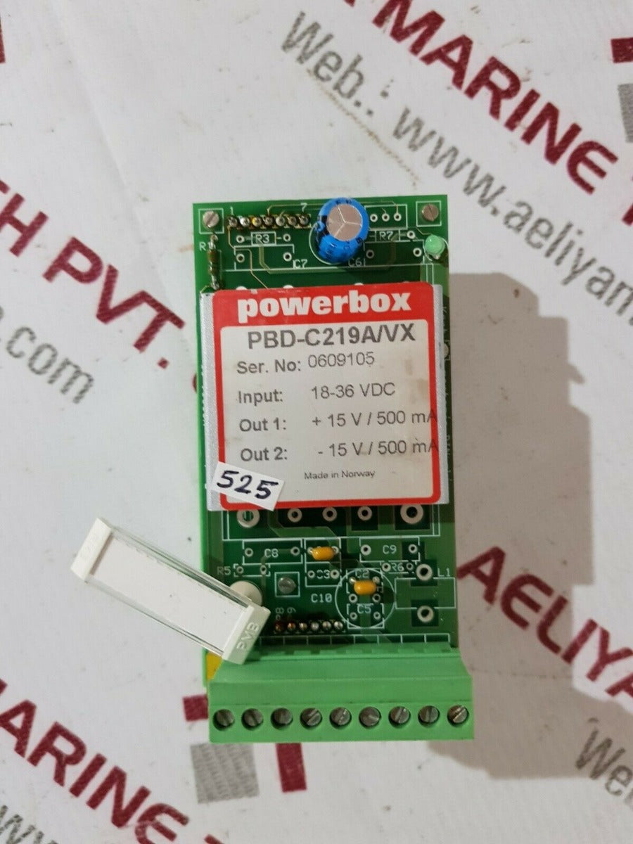 Powerbox pbd-c219a/vx  Styrekort for DIN Skinne